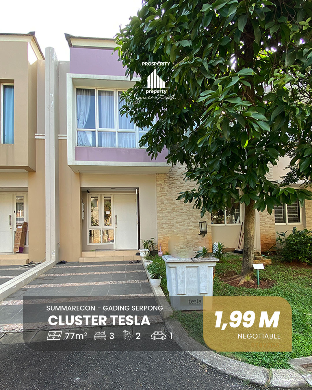 cluster tesla scientia summarecon