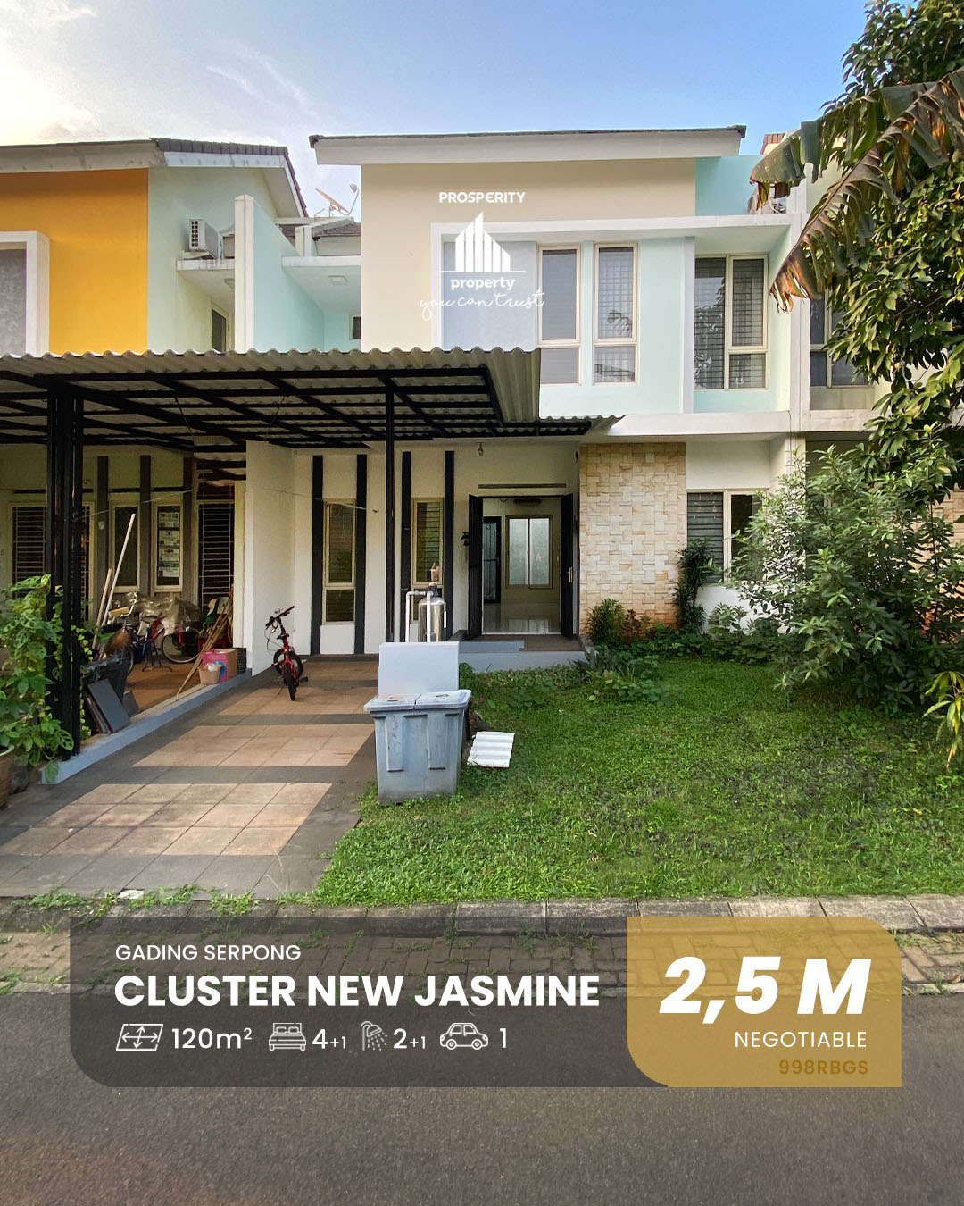 Jual Rumah di Cluster New Jasmine Gading Serpong