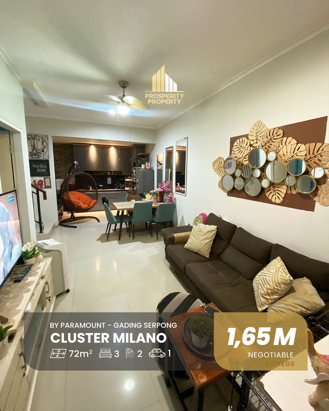 Rumah Di Jual di Cluster Milano Village