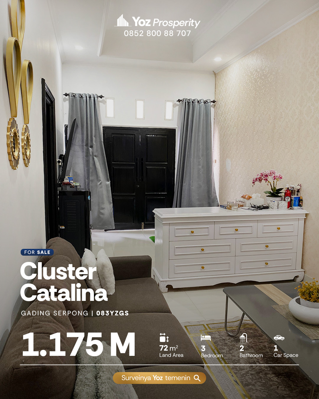 Jual Rumah Cluster Catalina Gading Serpong