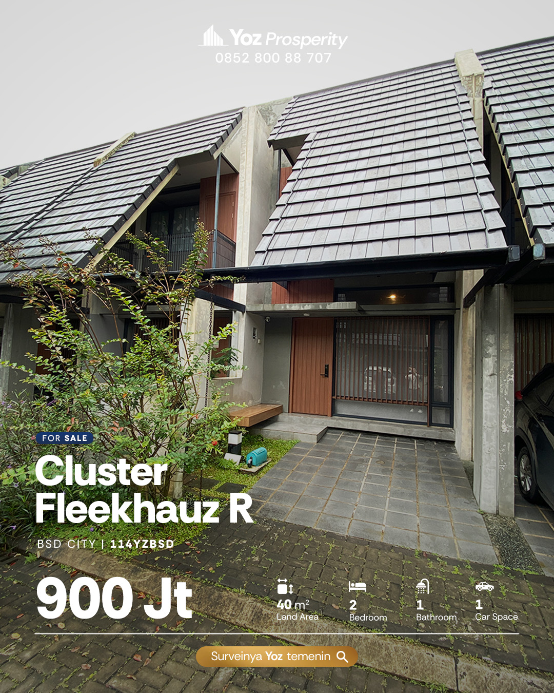 Tampak Depan Rumah Fleekhauz R BSD
