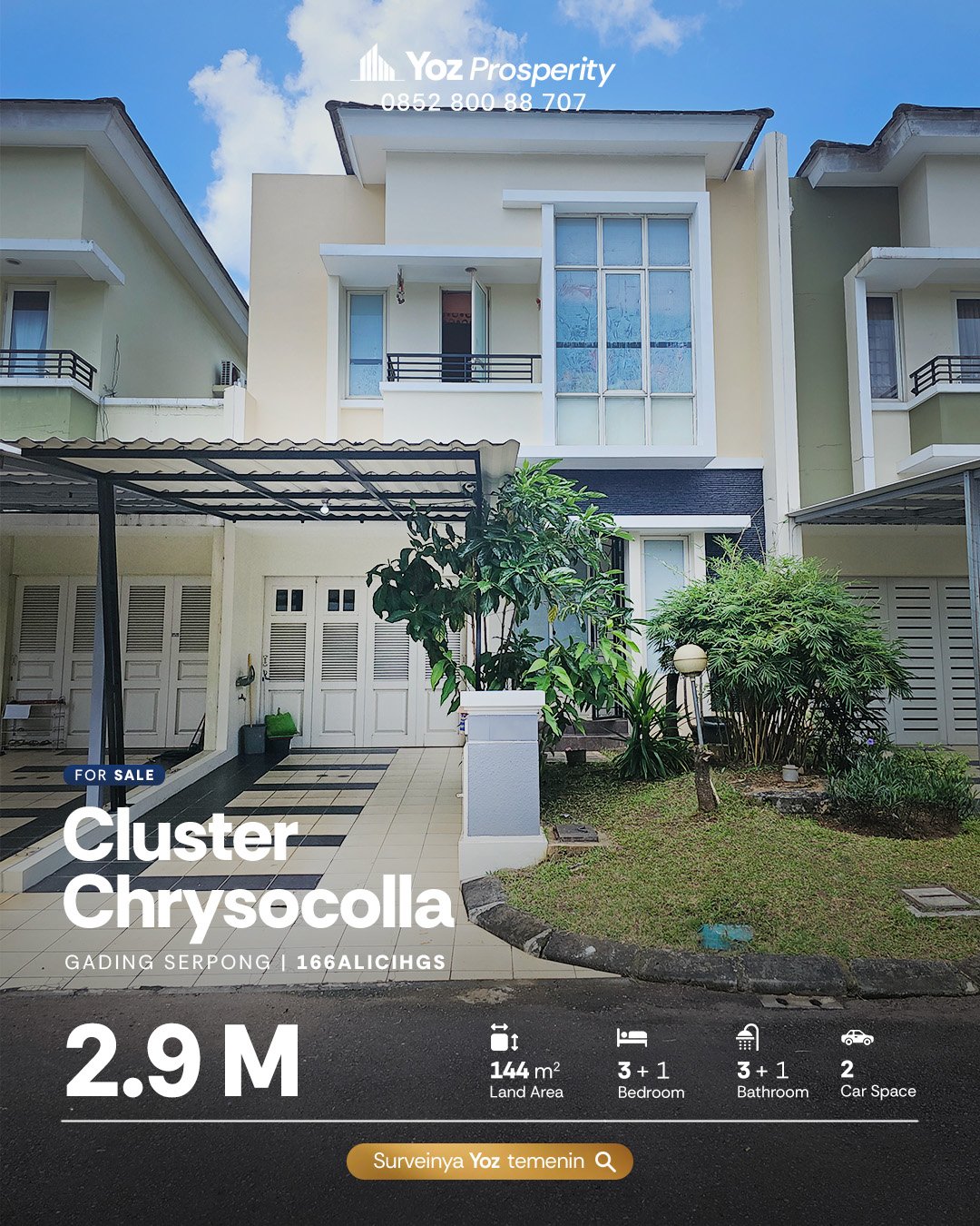 Cluster Chrysocolla PHG Gading Serpong