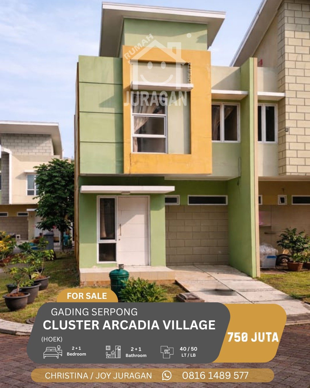 Rumah 2 kamar di Gading Serpong, Tangerang