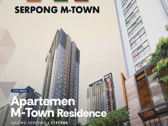 Apartemen 3 kamar di Apartemen M-Town Residence, Tangerang