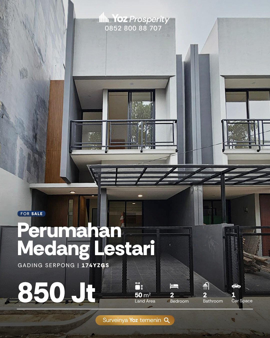 Rumah 2 kamar di Medang Lestari - foto properti