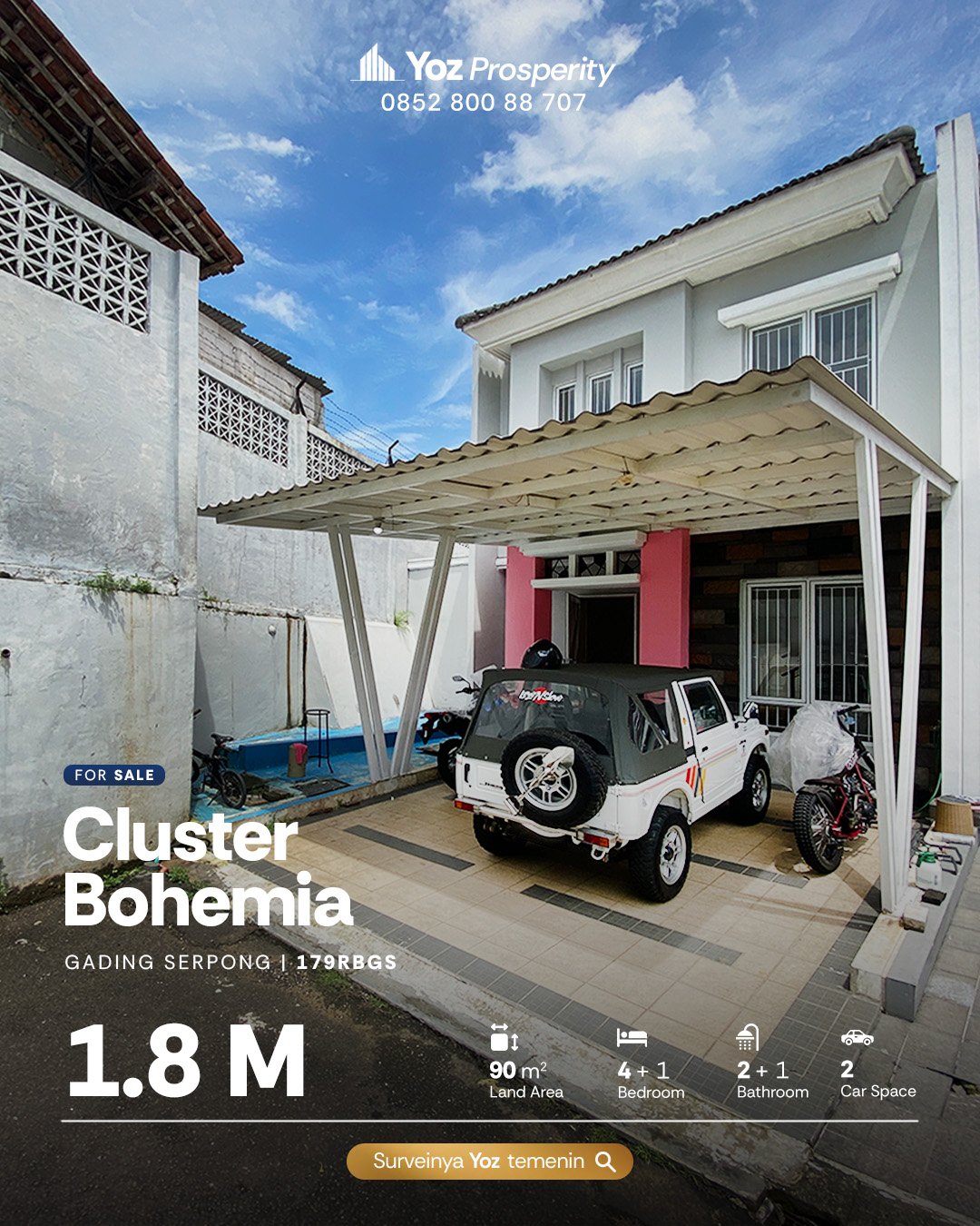 Rumah di Cluster Bohemia Paramount
