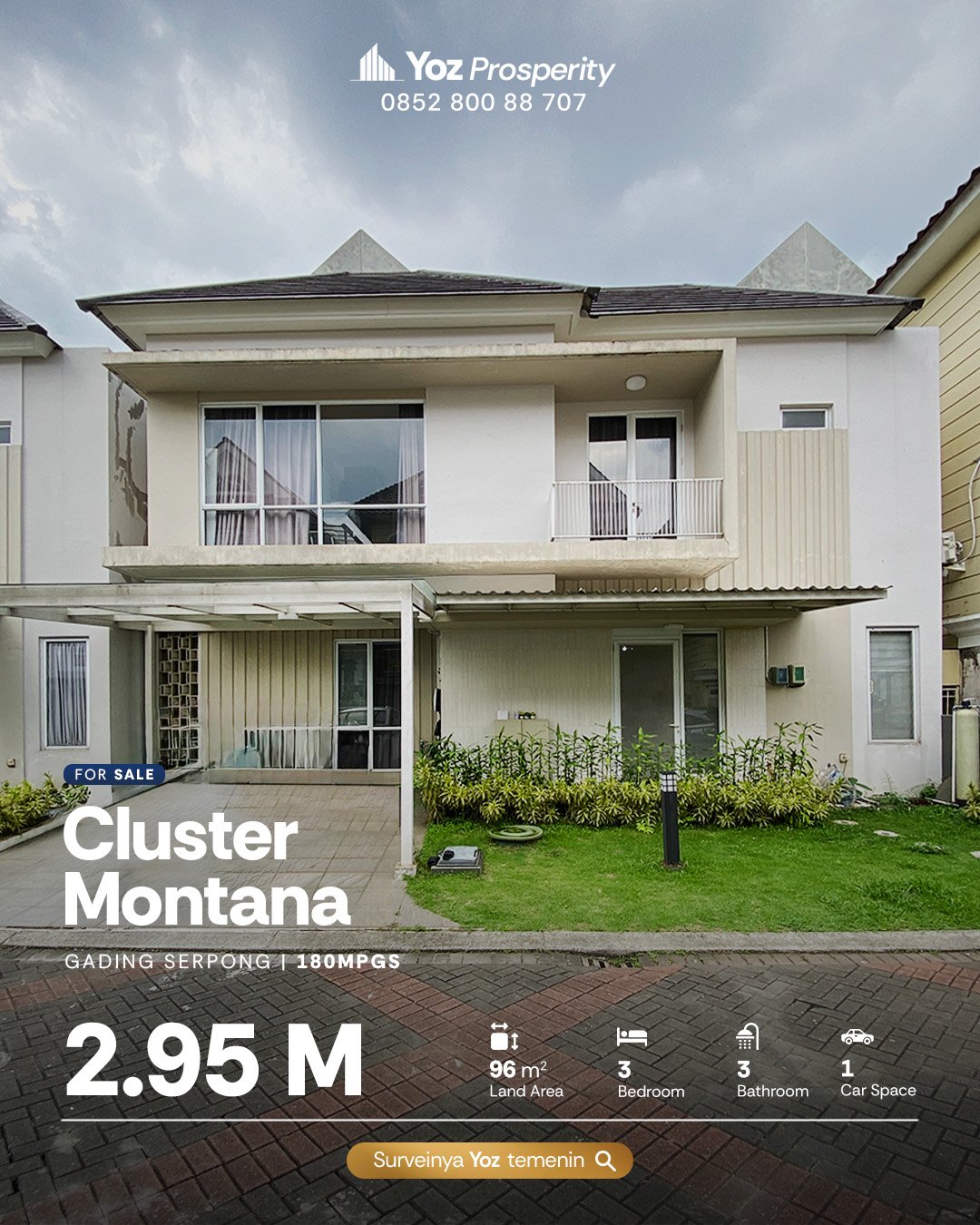 Jual rumah di cluster Alma Montana Gading Serpong