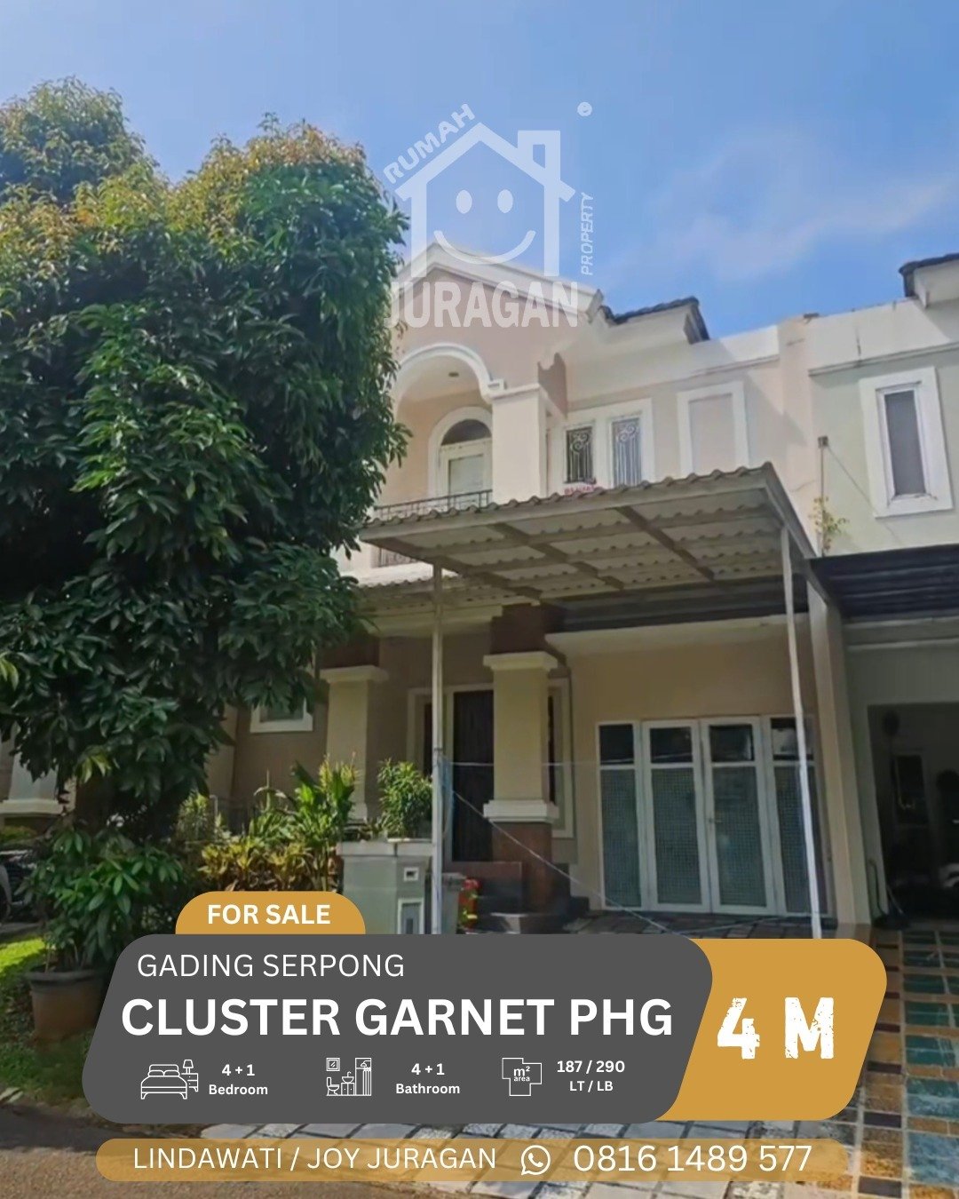 Rumah 4 kamar di Gading Serpong, Tangerang