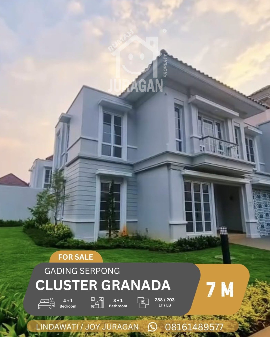 Rumah 4 kamar di Gading Serpong, Tangerang