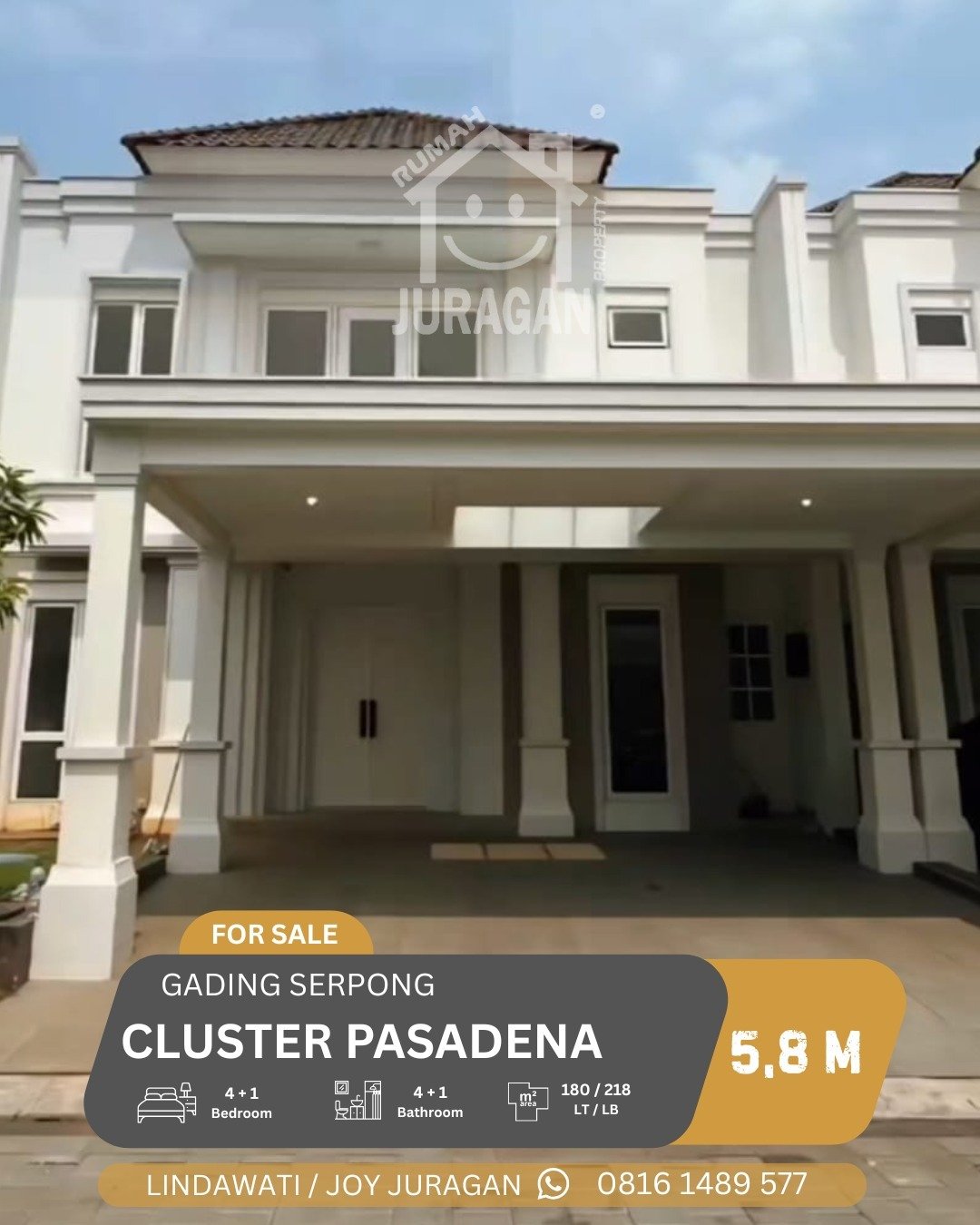 Rumah 4 kamar di Gading Serpong, Tangerang