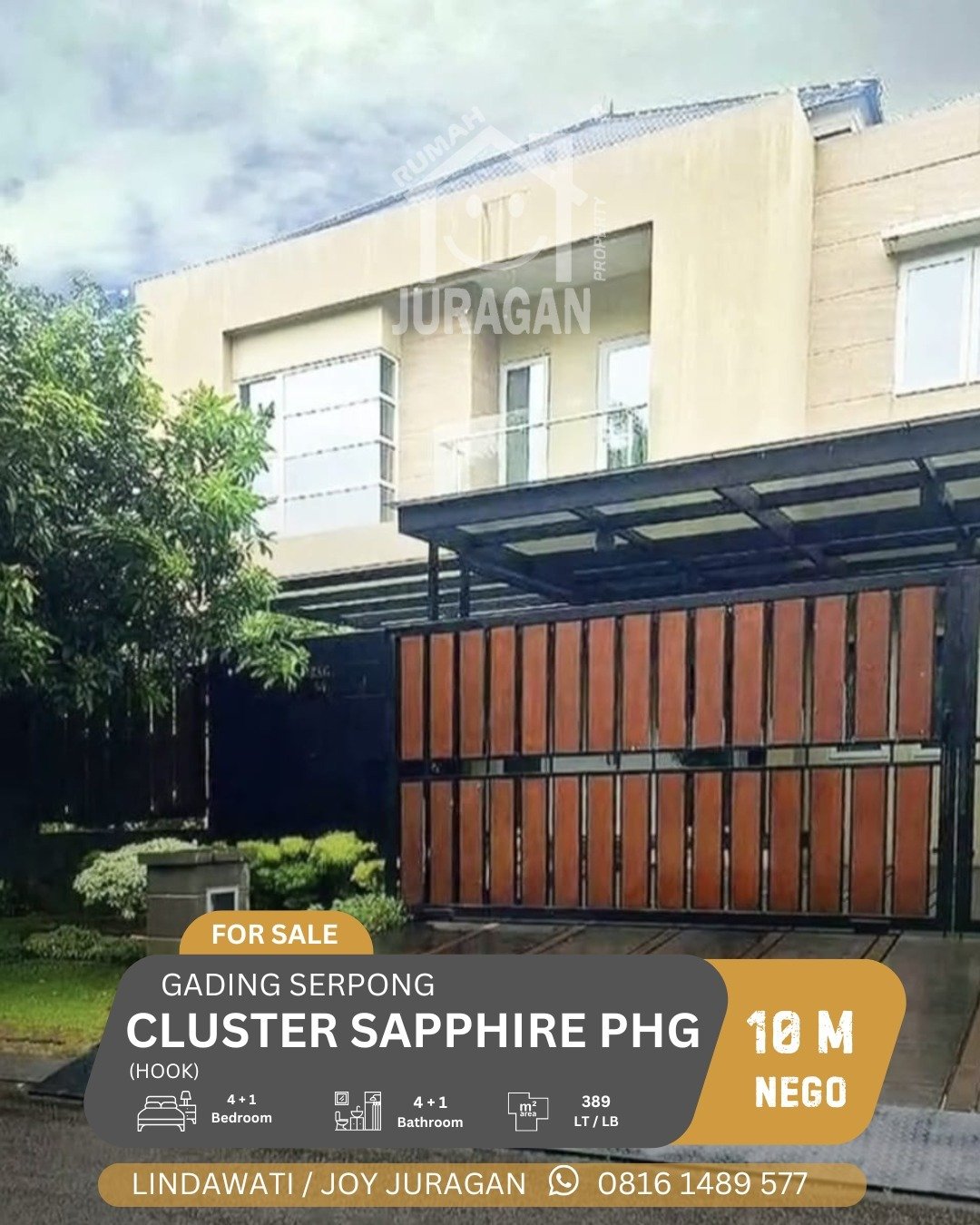 Rumah 4 kamar di Gading Serpong, Tangerang