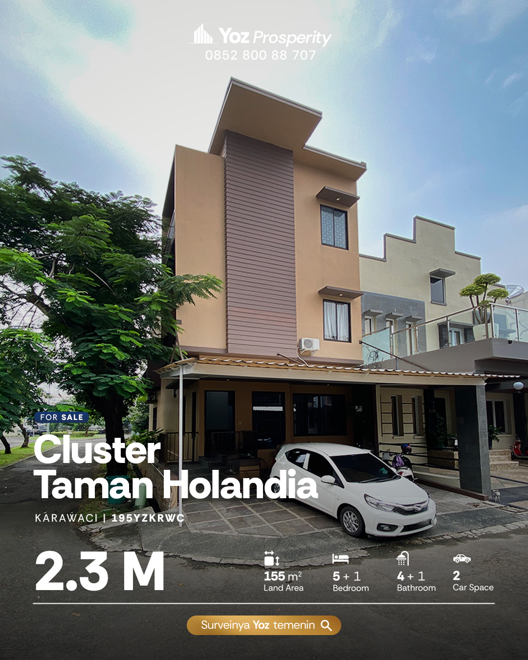Rumah Hoek Sudah Renovasi di Cluster Taman Holandia Lippo Karawaci SATULISTING.com
