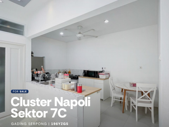 Rumah di Cluster Napoli Sektor 7C Paramount Gading Serpong
