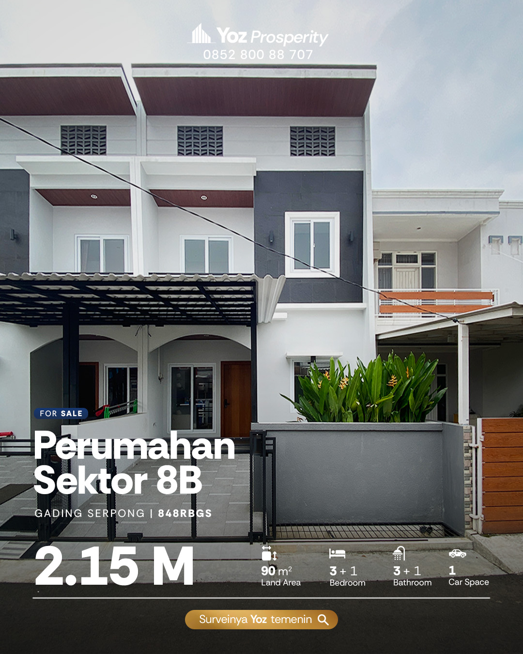 Rumah di Perumahan Sektor 8B Gading Serpong