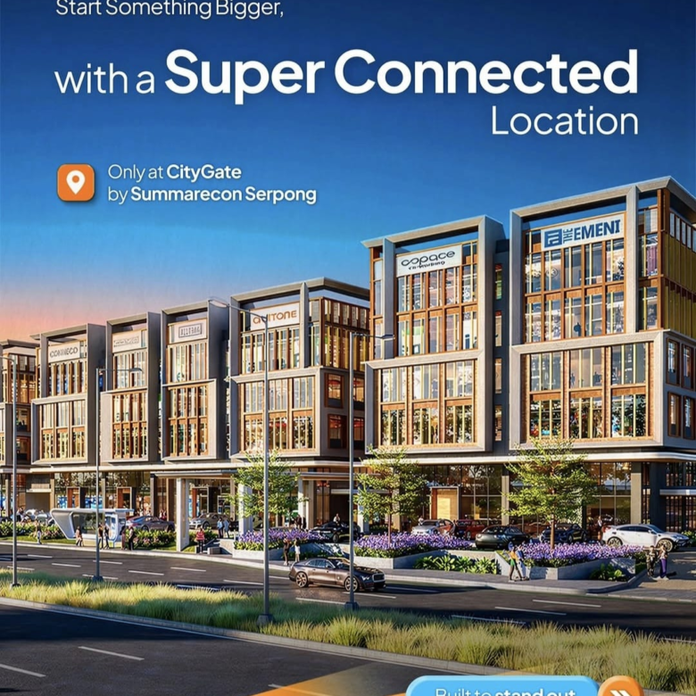 RUKO DIJUAL CITY GATE GADING SERPONG