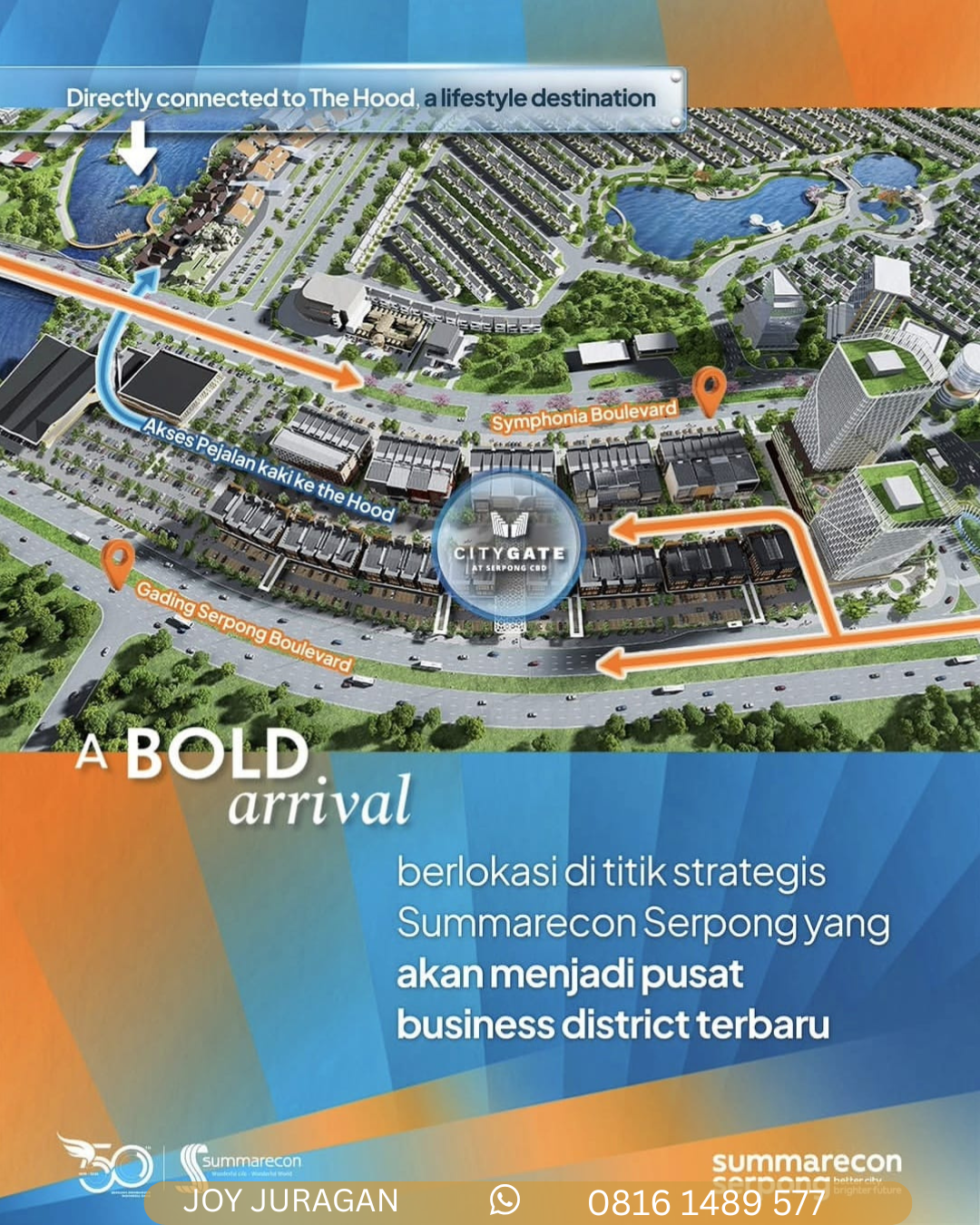RUKO DIJUAL CITY GATE GADING SERPONG
