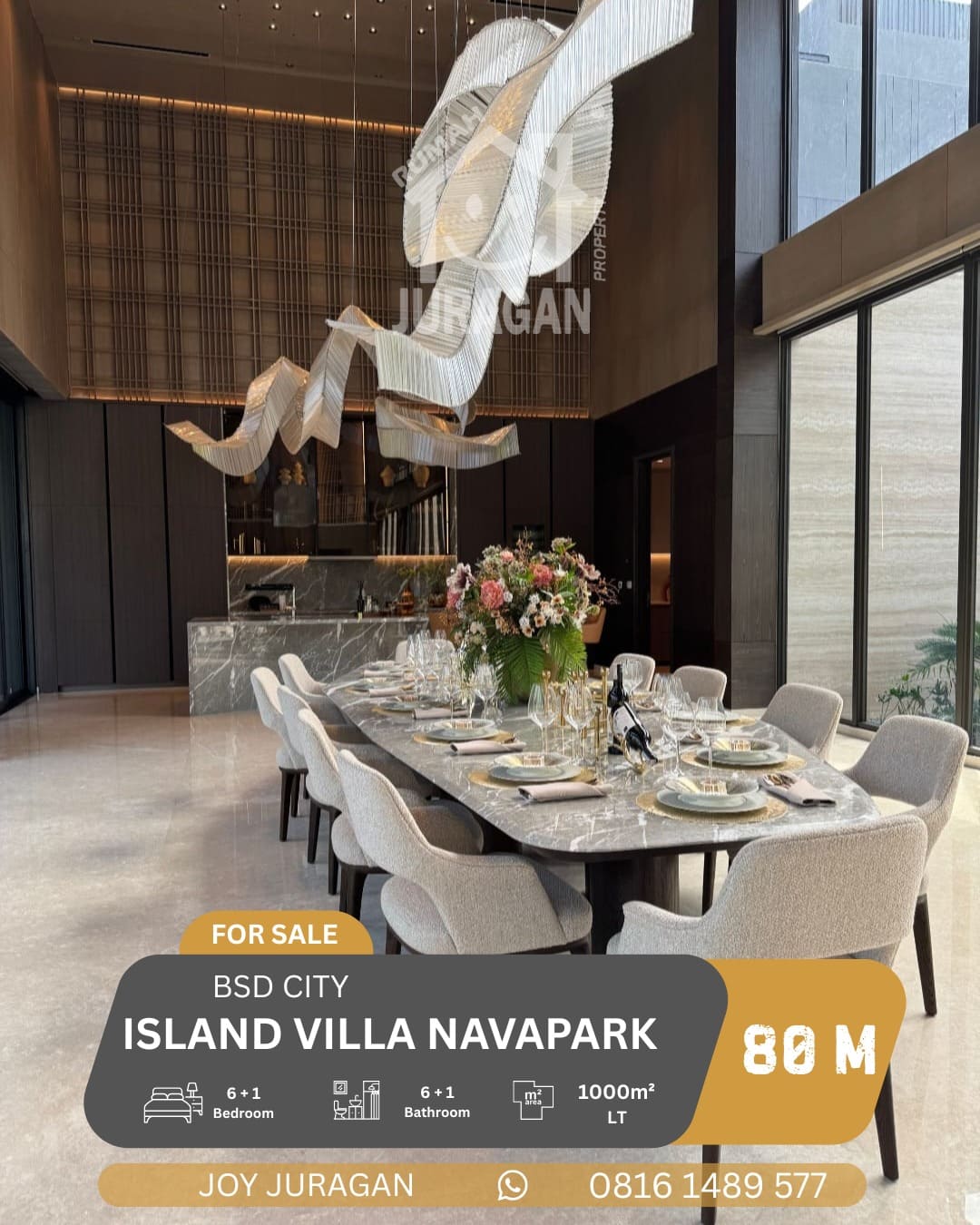 DIJUAL RUMAH CLUSTER ISLAND NAVAPARK BSD