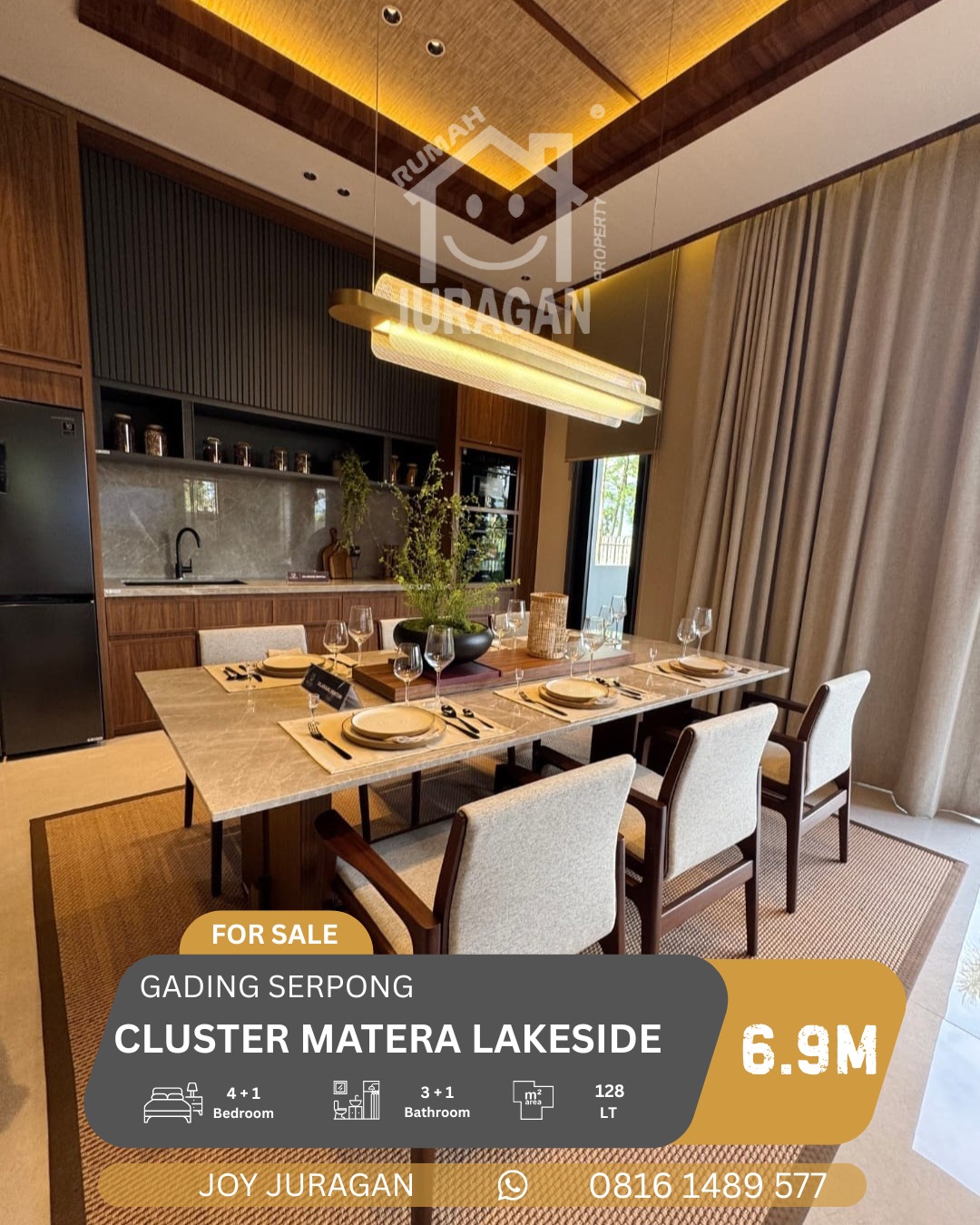 RUMAH DIJUAL MATERA LAKESIDE GADING SERPONG
