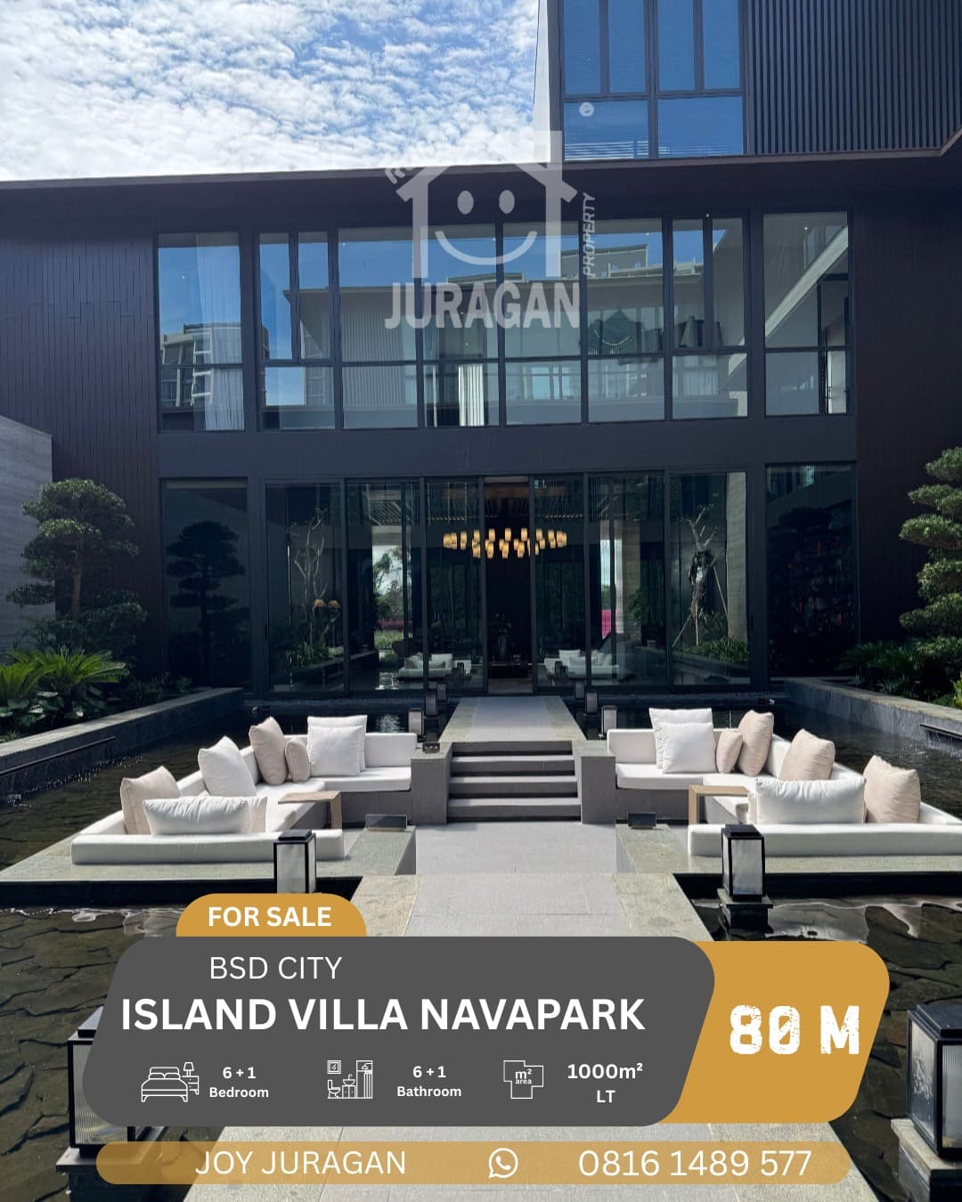 DIJUAL RUMAH CLUSTER ISLAND NAVAPARK BSD