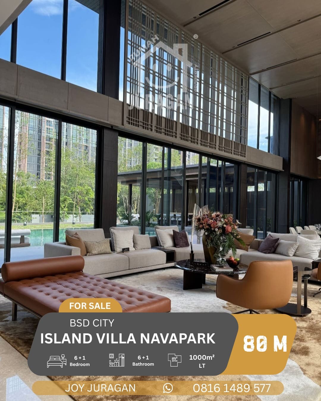 DIJUAL RUMAH CLUSTER ISLAND NAVAPARK BSD