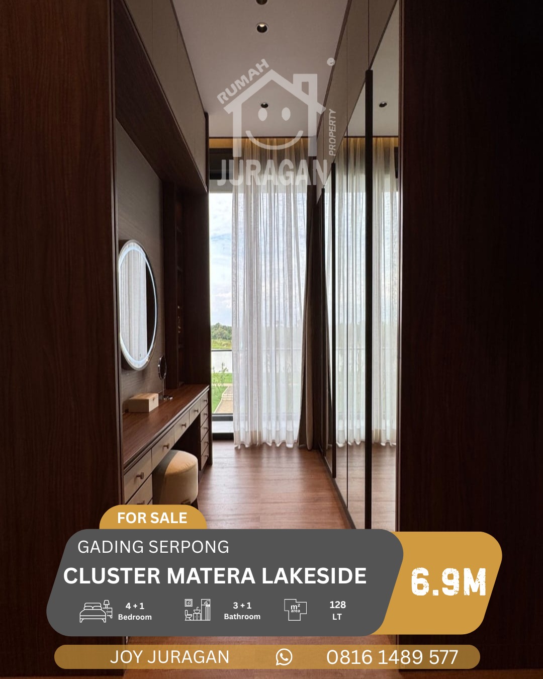 RUMAH DIJUAL MATERA LAKESIDE GADING SERPONG