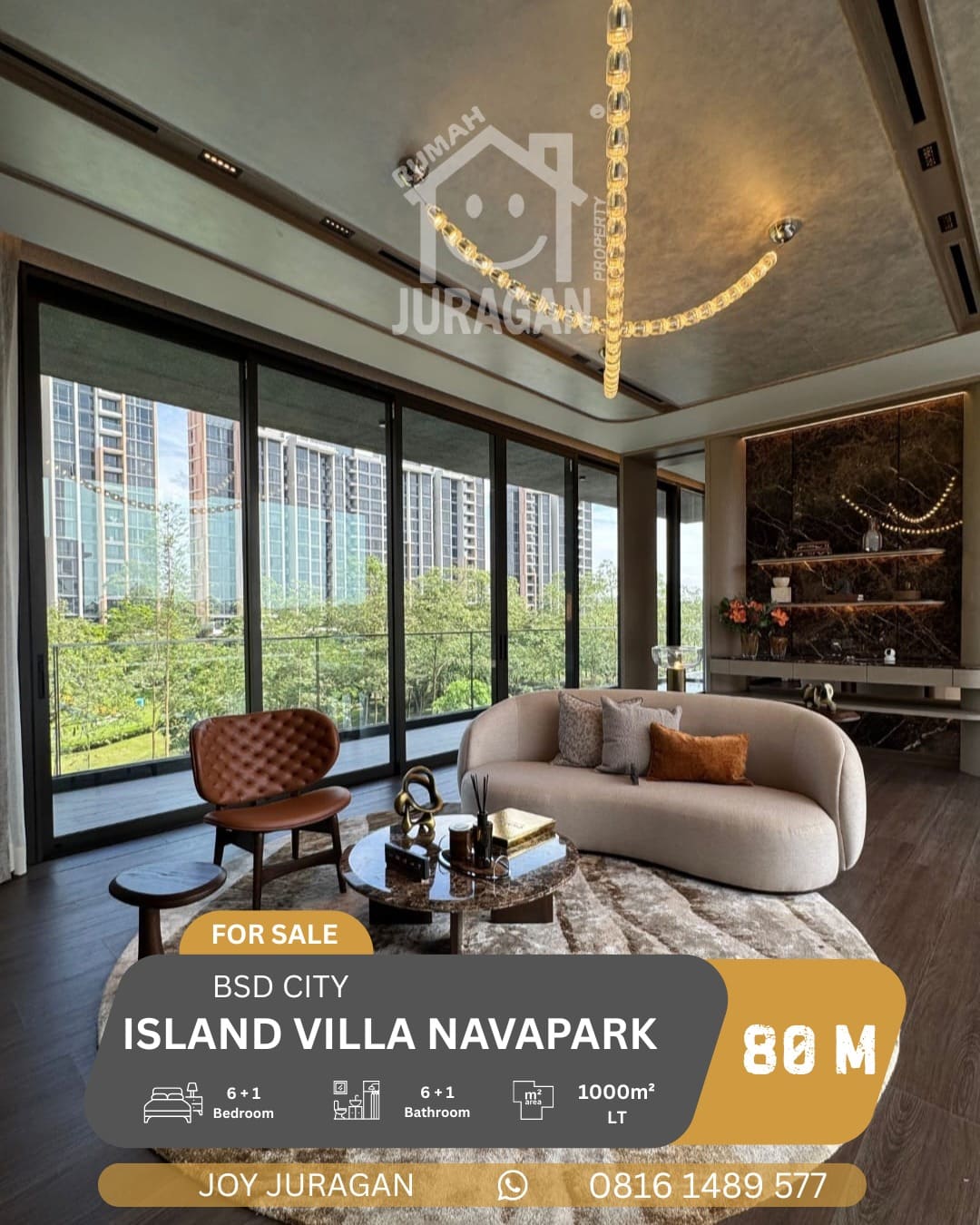 DIJUAL RUMAH CLUSTER ISLAND NAVAPARK BSD