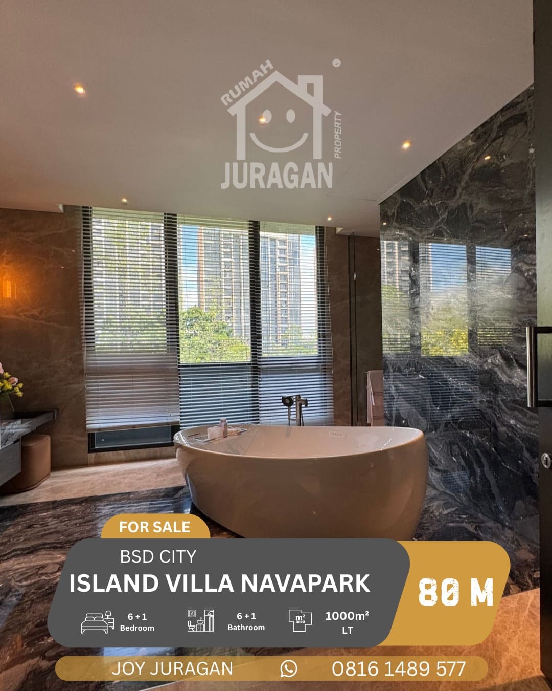 DIJUAL RUMAH CLUSTER ISLAND NAVAPARK BSD