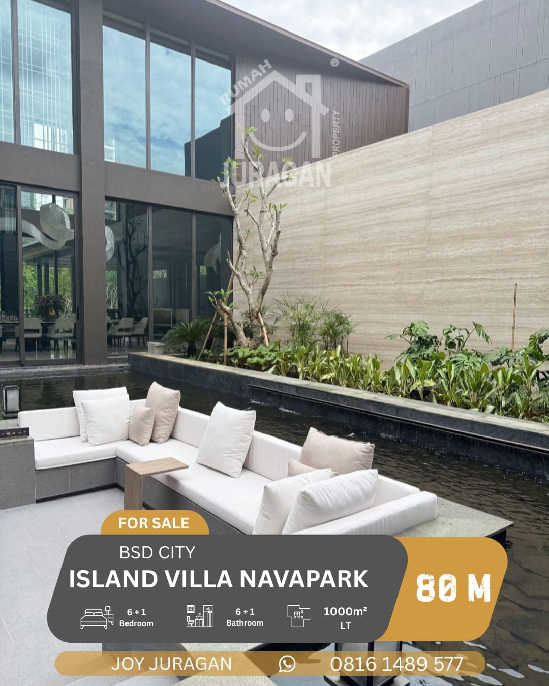 DIJUAL RUMAH CLUSTER ISLAND NAVAPARK BSD