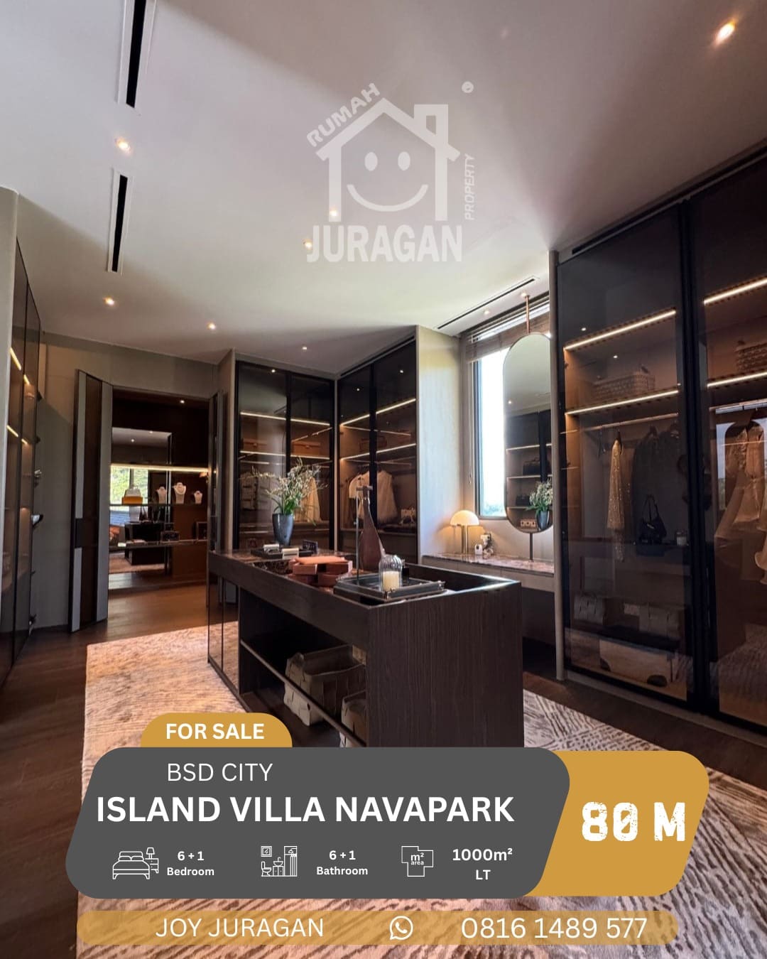 DIJUAL RUMAH CLUSTER ISLAND NAVAPARK BSD