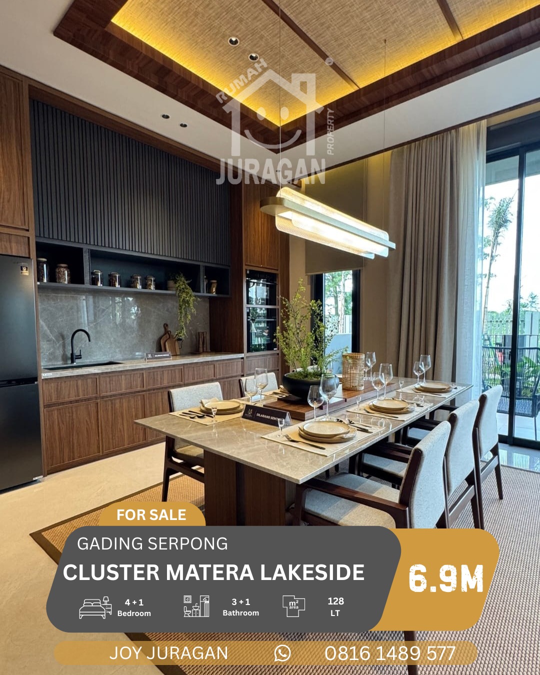 RUMAH DIJUAL MATERA LAKESIDE GADING SERPONG