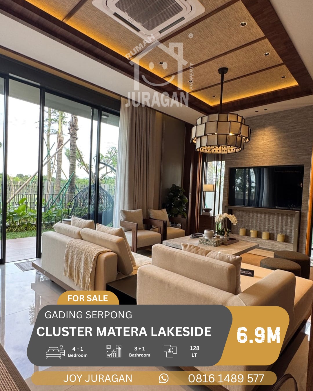 RUMAH DIJUAL MATERA LAKESIDE GADING SERPONG