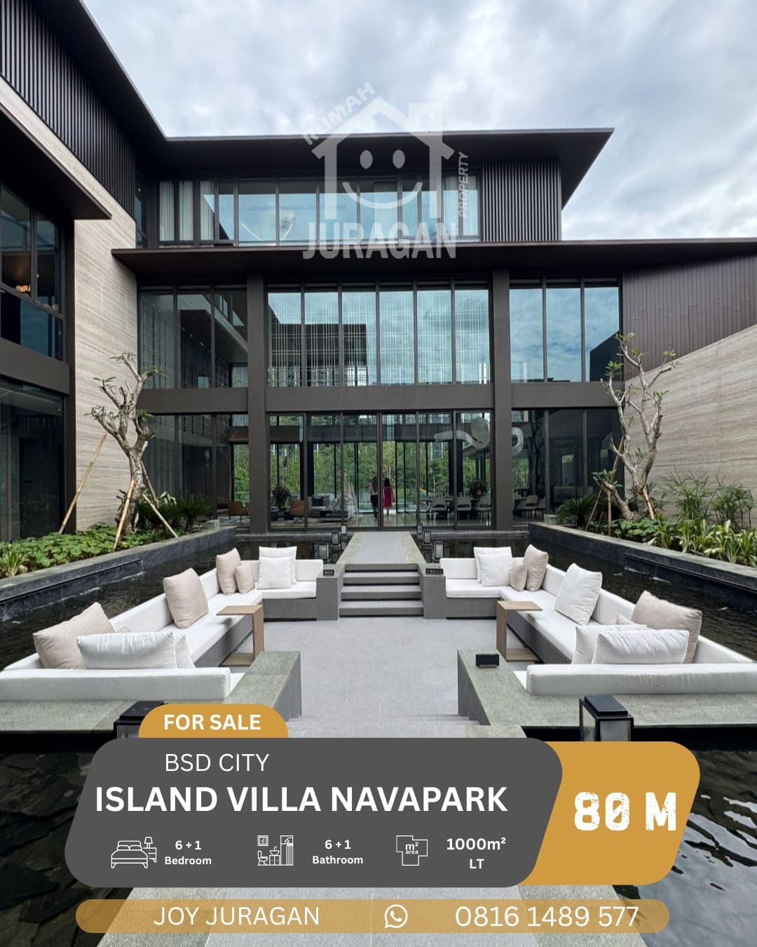 DIJUAL RUMAH CLUSTER ISLAND NAVAPARK BSD