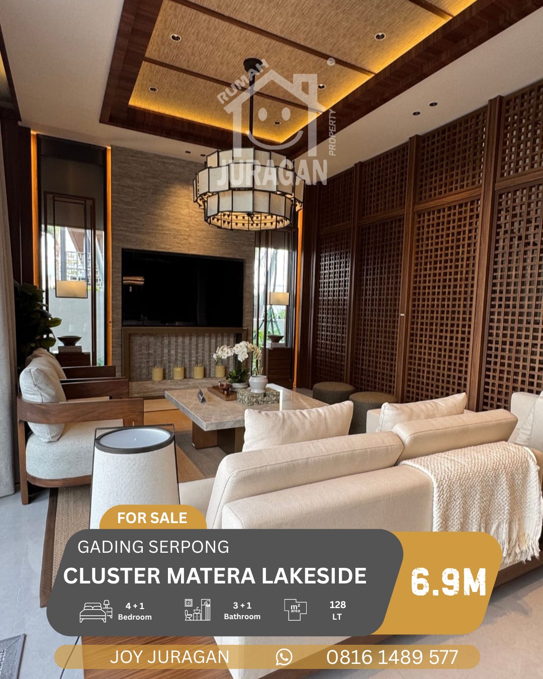 RUMAH DIJUAL MATERA LAKESIDE GADING SERPONG