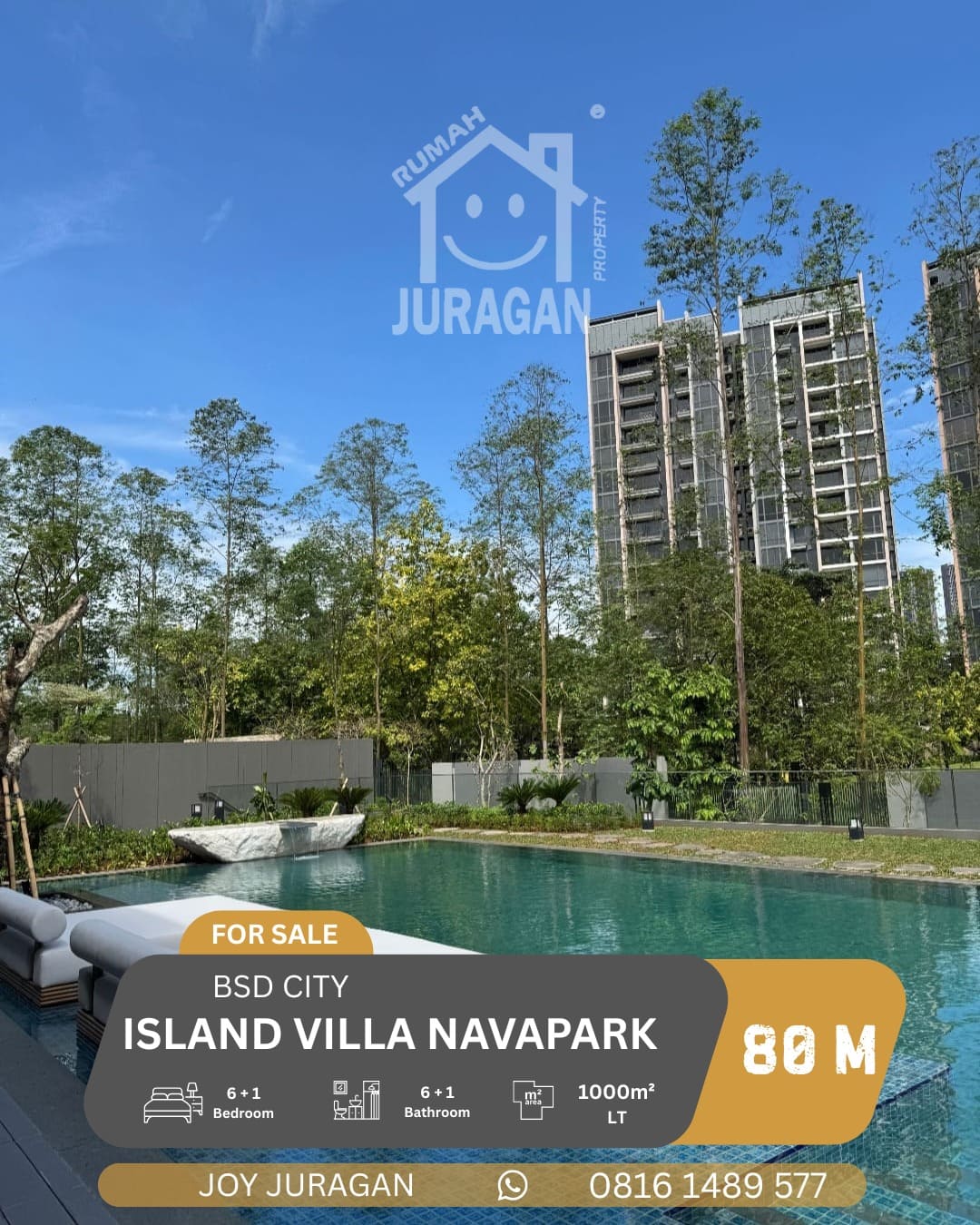 DIJUAL RUMAH CLUSTER ISLAND NAVAPARK BSD