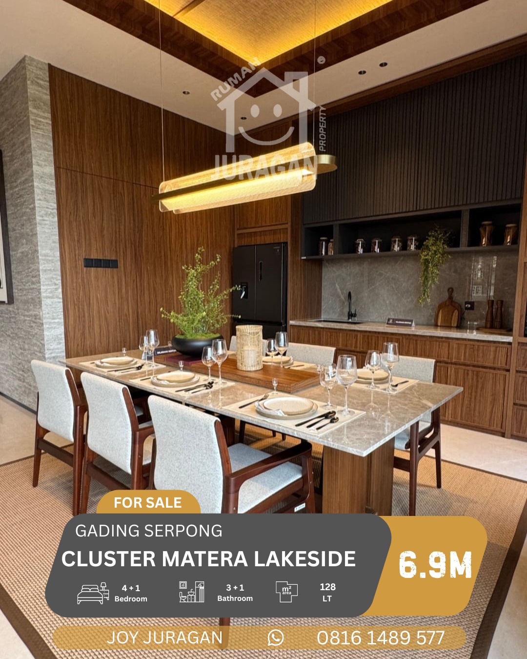 RUMAH DIJUAL MATERA LAKESIDE GADING SERPONG