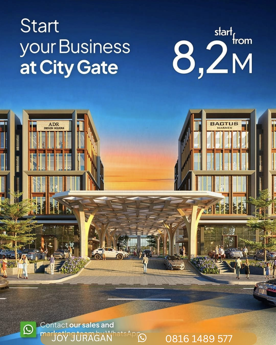 RUKO DIJUAL CITY GATE GADING SERPONG