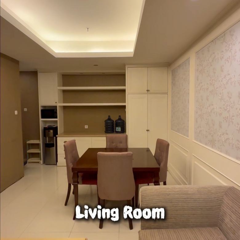 Disewakan apartemen 2+1 kamar furnished private lift 1 Park Residence