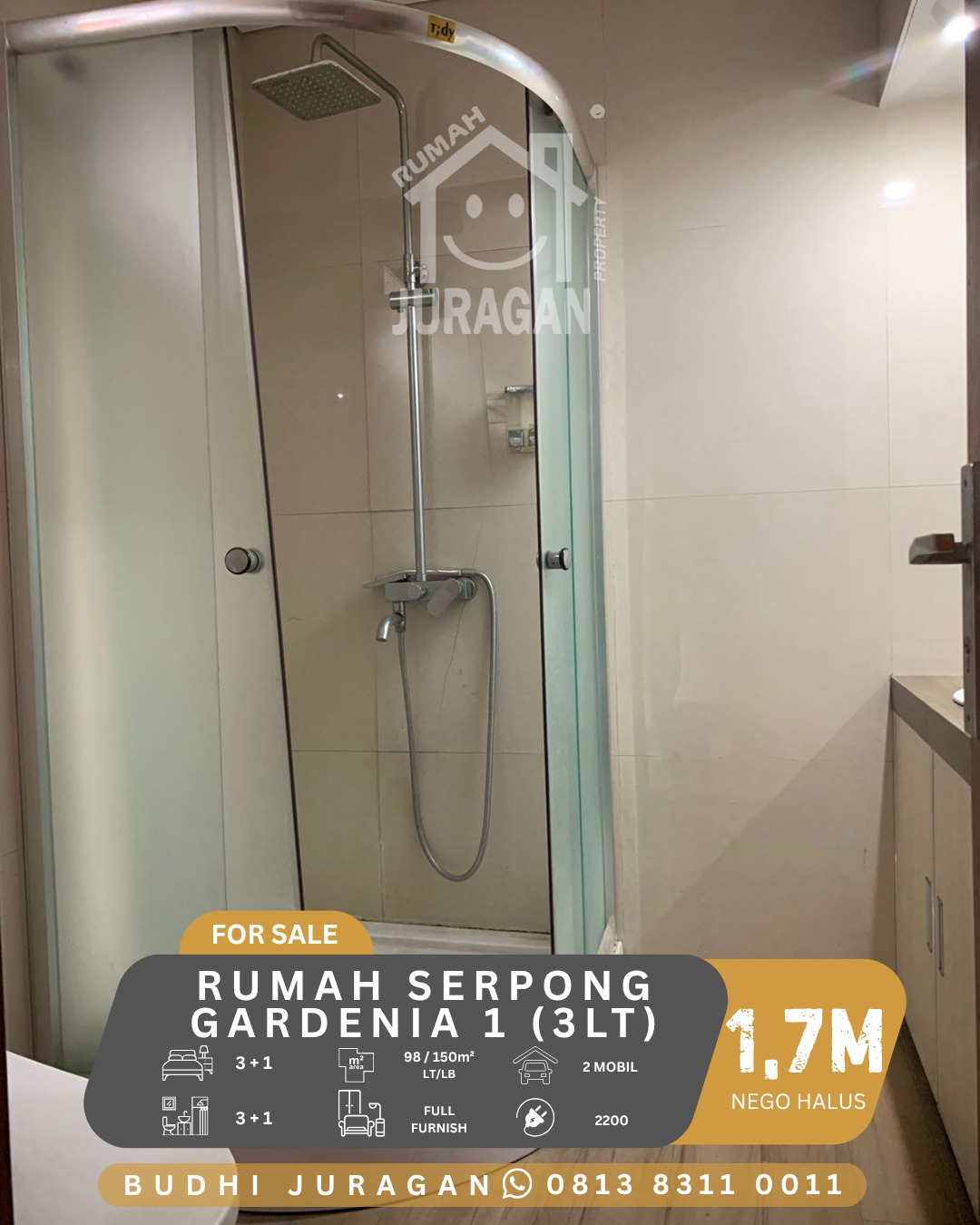DIJUAL RUMAH SERPONG GARDEN 1 GREEN STUDENTIA