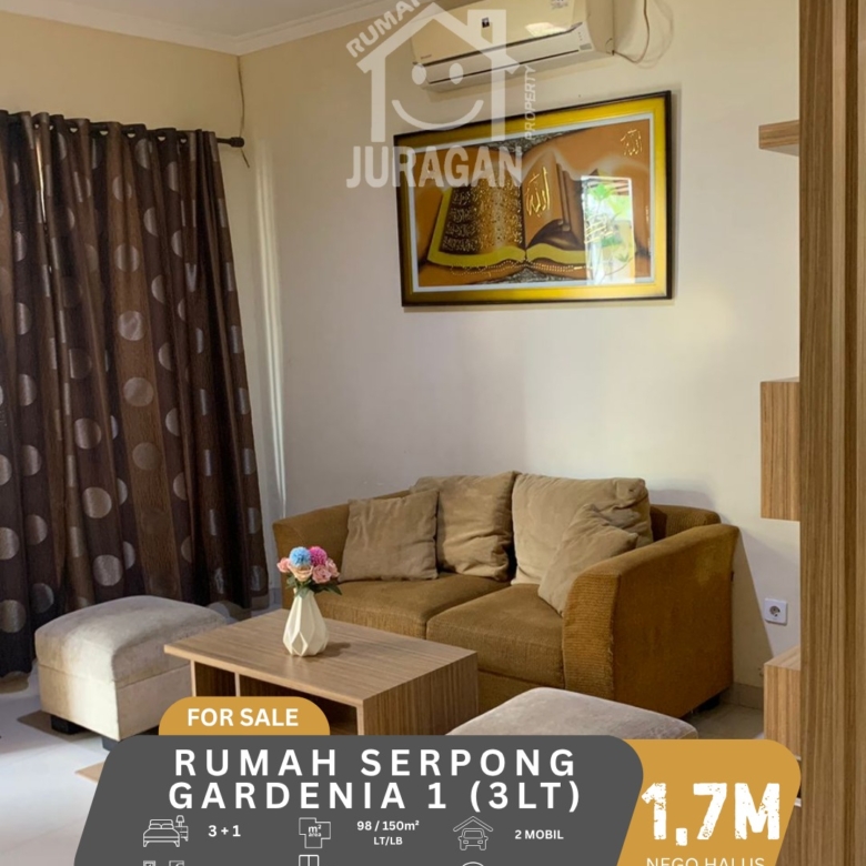 DIJUAL RUMAH SERPONG GARDEN 1 GREEN STUDENTIA