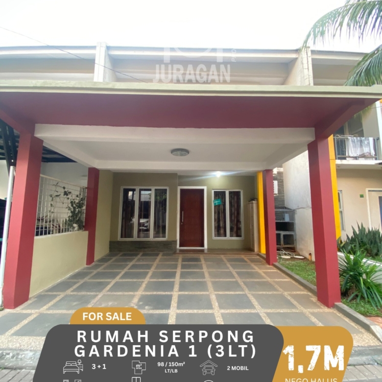 DIJUAL RUMAH SERPONG GARDEN 1 GREEN STUDENTIA