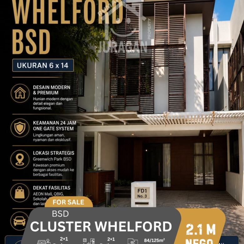 Rumah Dijual Whelford BSD City