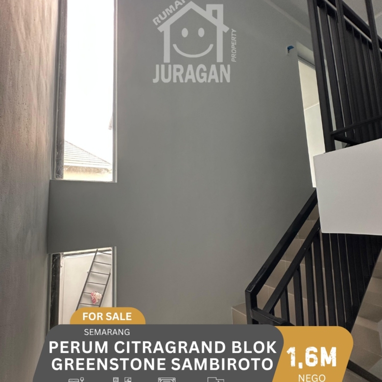 DIJUAL PERUM CITRAGRAND BLOK GREENSTONE SAMBIROTO SEMARANG