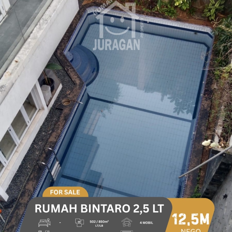 DIJUAL RUMAH 2,5 LANTAI DI BINTARO