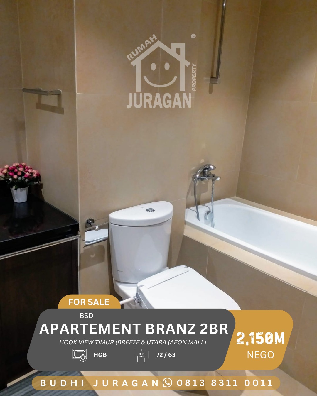 DIJUAL APARTEMEN BRANZ BSD CITY