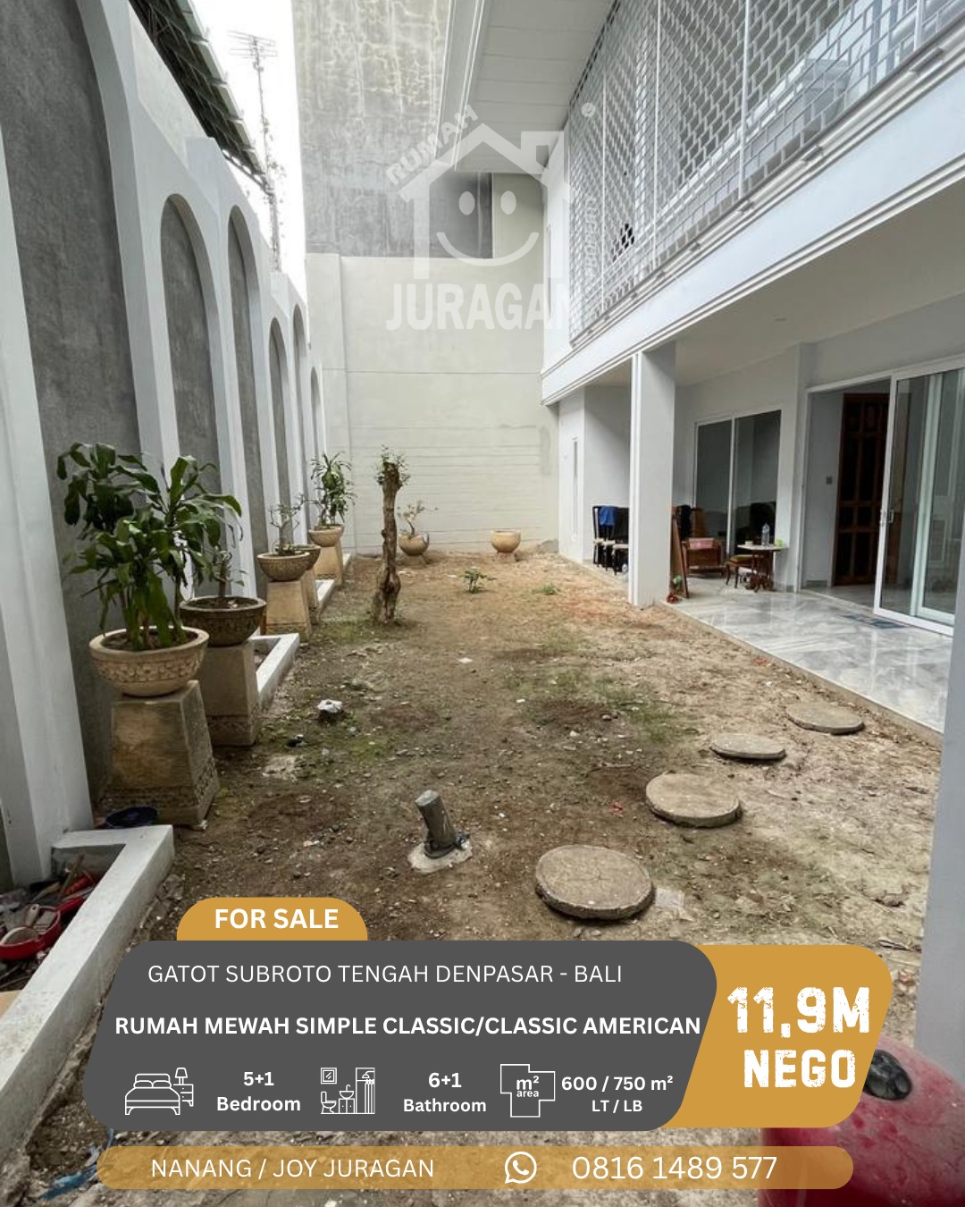 DIJUAL RUMAH MEWAH CLASSIC AMERICAN DENPASAR BALI
