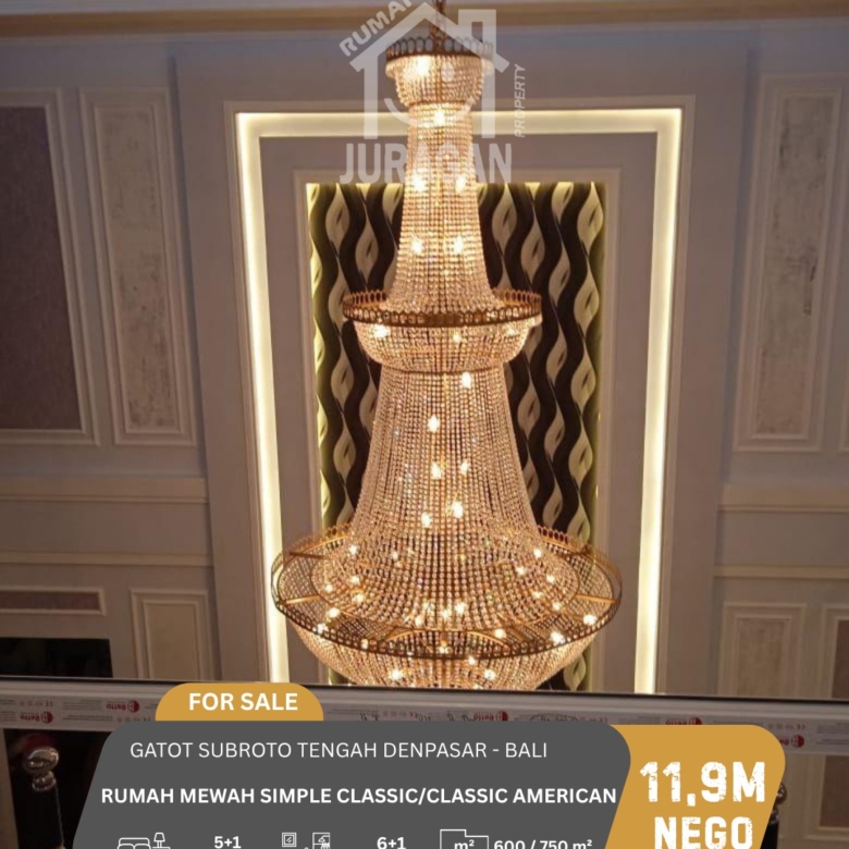 DIJUAL RUMAH MEWAH CLASSIC AMERICAN DENPASAR BALI