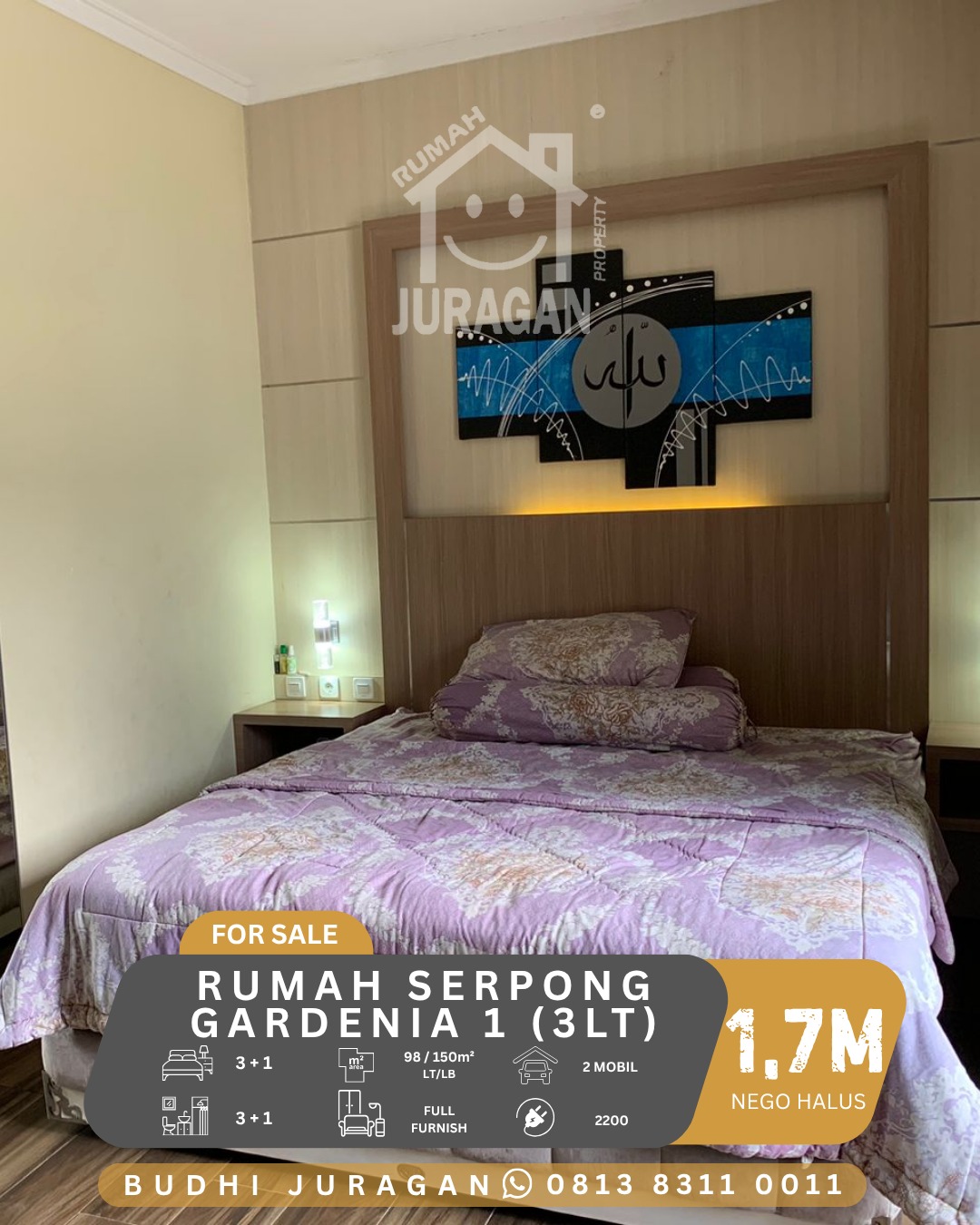 DIJUAL RUMAH SERPONG GARDEN 1 GREEN STUDENTIA