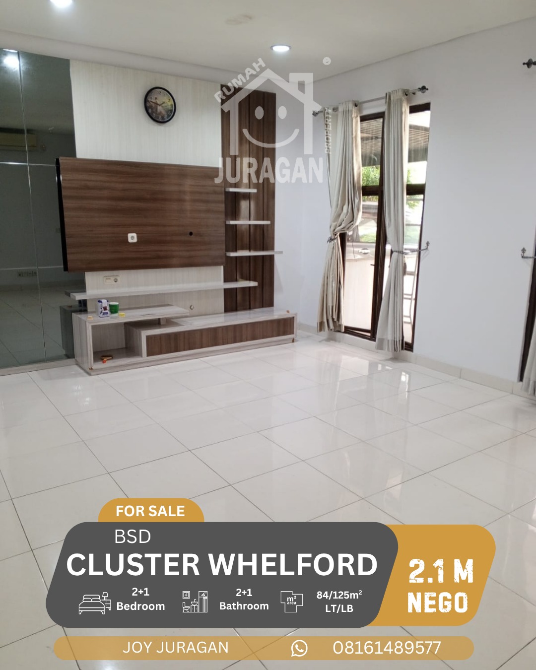 Rumah Dijual Whelford BSD City