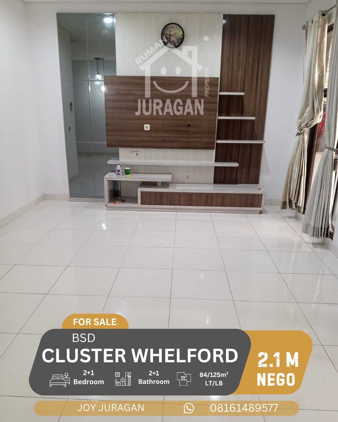 Rumah Dijual Whelford BSD City