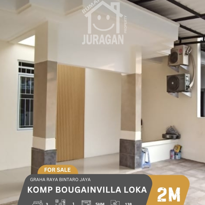 DIJUAL RUMAH GRAHA RAYA BINTARO BOUGENVILE
